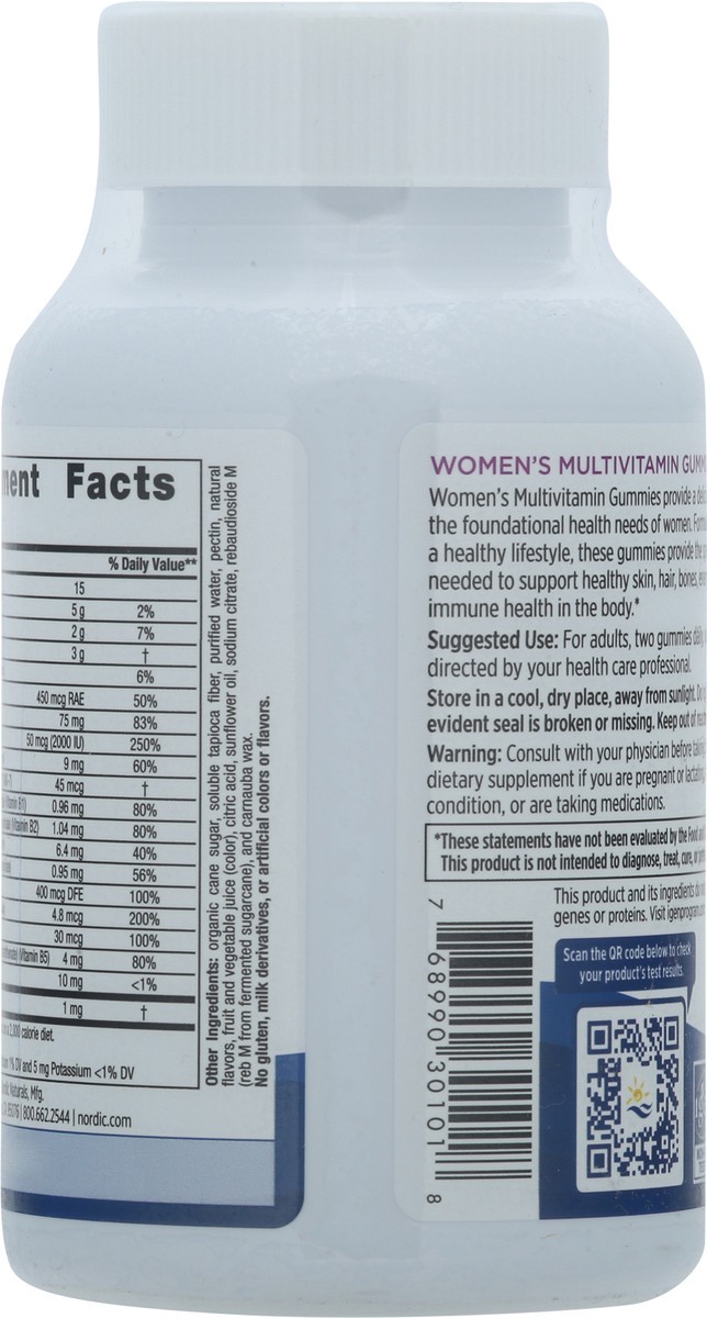 slide 12 of 13, Nordic Naturals Women's Mixed Berry Multivitamin Gummies 60 Gummies, 60 ct