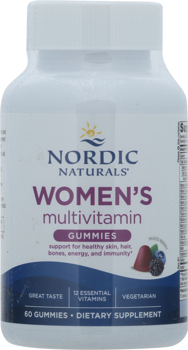 slide 7 of 13, Nordic Naturals Women's Mixed Berry Multivitamin Gummies 60 Gummies, 60 ct