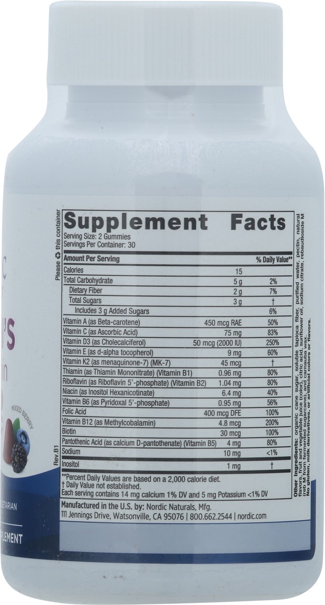 slide 5 of 13, Nordic Naturals Women's Mixed Berry Multivitamin Gummies 60 Gummies, 60 ct