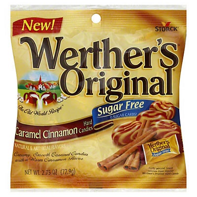 slide 1 of 1, Werther's Original Sugar-Free Caramel Cinnamon Hard Candies, 2.75 oz