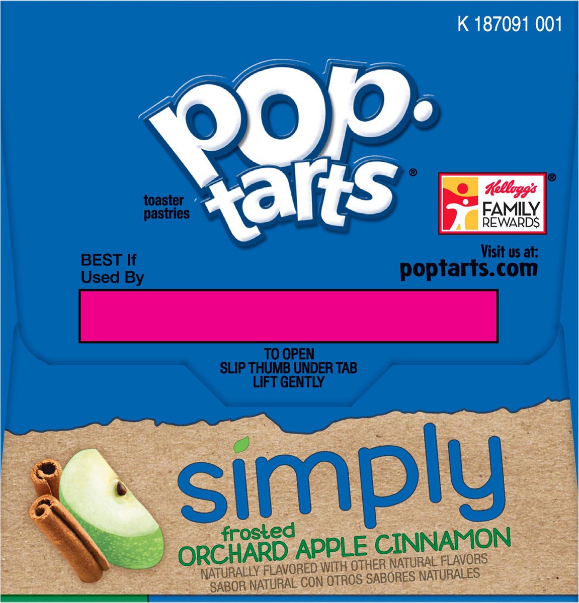 slide 3 of 10, Pop-Tarts Simply Pop-Tarts Toaster Pastries Frosted Orchard Apple Cinnamon, 13.5 oz, 8 Count, 13.5 oz