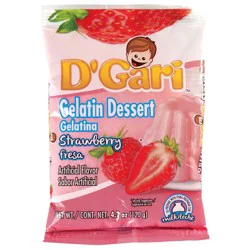 D'Gari Strawberry Gelatin Dessert Mix