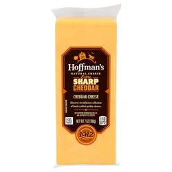 Hoffman's Extra Sharp Yellow Cheddar Cheese, 7 oz Block