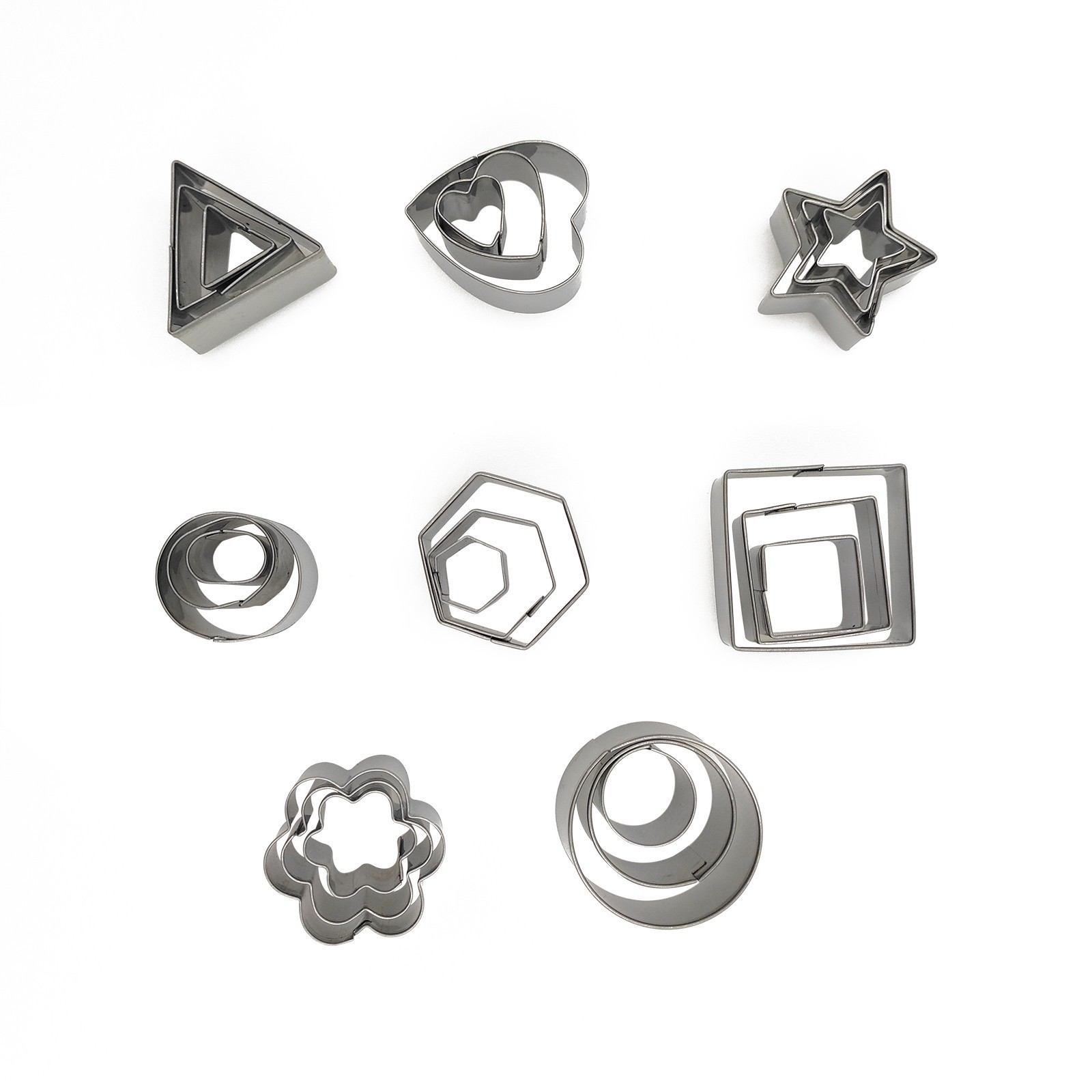 slide 3 of 3, 25-Piece Multi Shape Fondant Cutter Set By Celebrate It, 25 ct