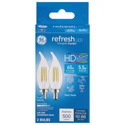 GE Refresh 5.5 Watts HD Light LED Light Bulbs 2 ea