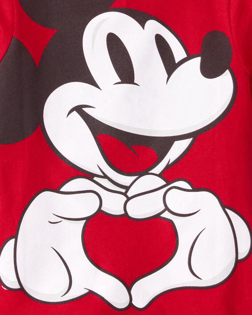 slide 2 of 4, Carter's Carters Toddler Boy Valentine's Day Disney© Mickey Mouse Short-Sleeve Graphic Tee - Red Red 5T, 1 ct