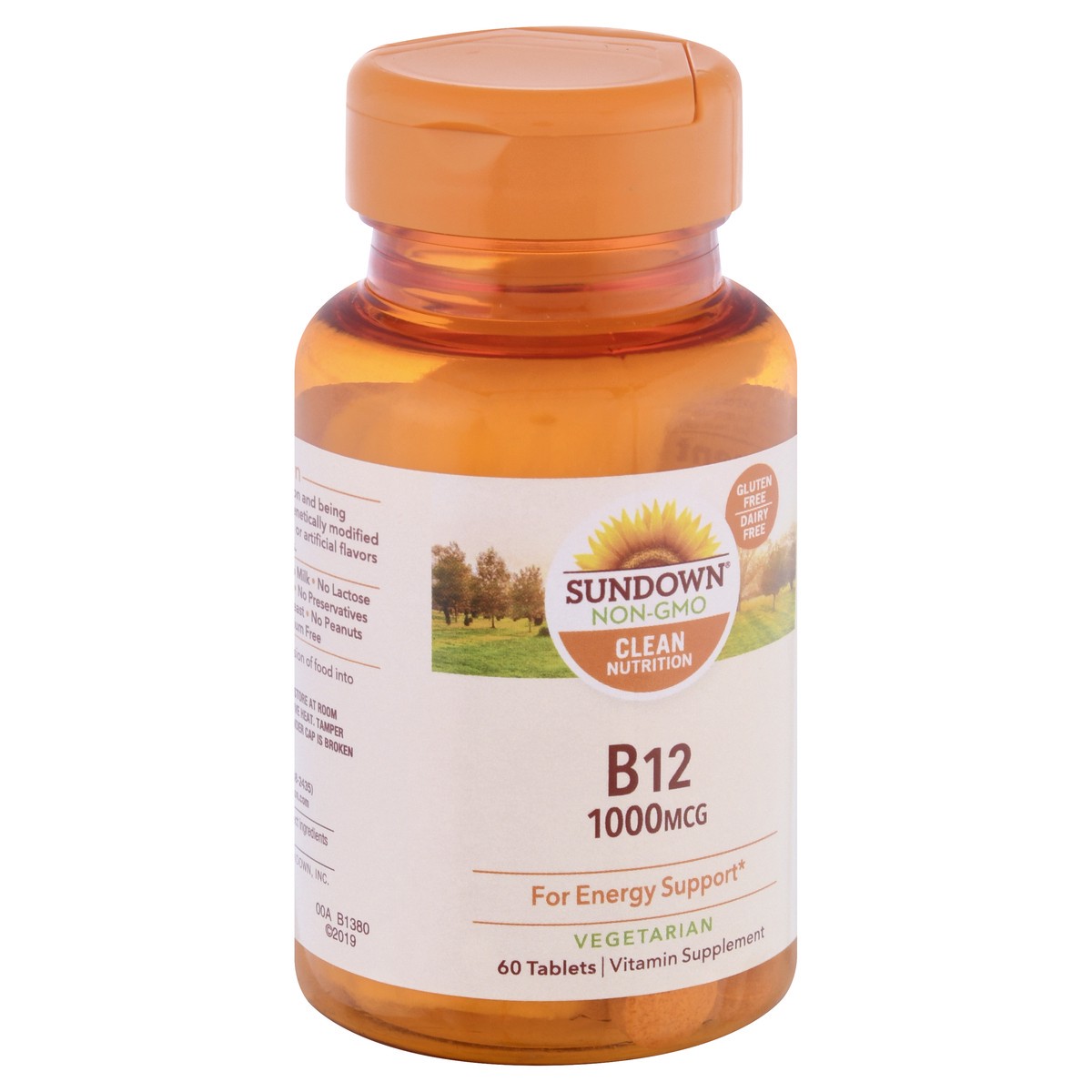 slide 4 of 9, Sundown Non-GMO 1000 mcg Tablets Vitamin B12 60 ea, 60 ct