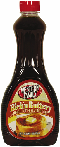 slide 1 of 1, Western Family Pancake Syrup Butter, 24 oz