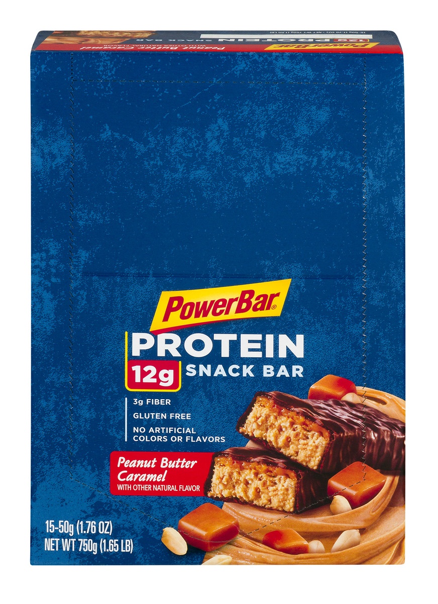 slide 1 of 1, Powerbar Triple Threat Peanut Butter Caramel Bars, 1 ct