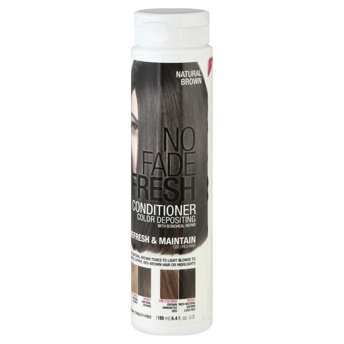 slide 3 of 9, No Fade Fresh Natural Brown Color Depositing Conditioner 189 ml, 189 ml