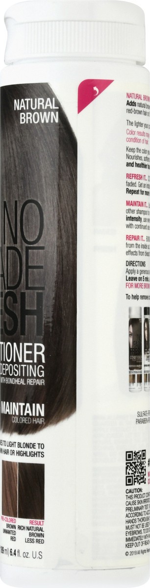 slide 8 of 9, No Fade Fresh Natural Brown Color Depositing Conditioner 189 ml, 189 ml