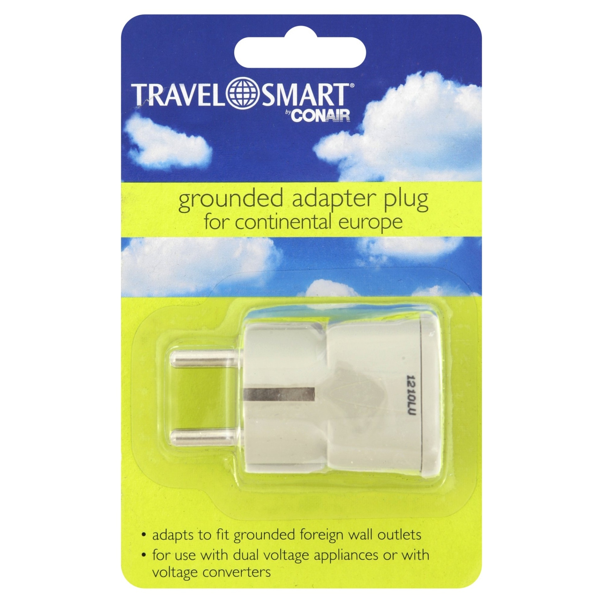 slide 1 of 1, Conair Travel Smart Grounded Adapter Plug, 1 ct