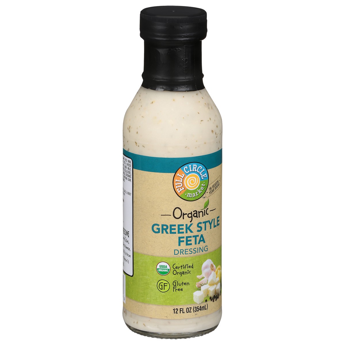 slide 7 of 9, Full Circle Market Organic Greek Style Feta Dressing 12 fl oz, 12 fl oz