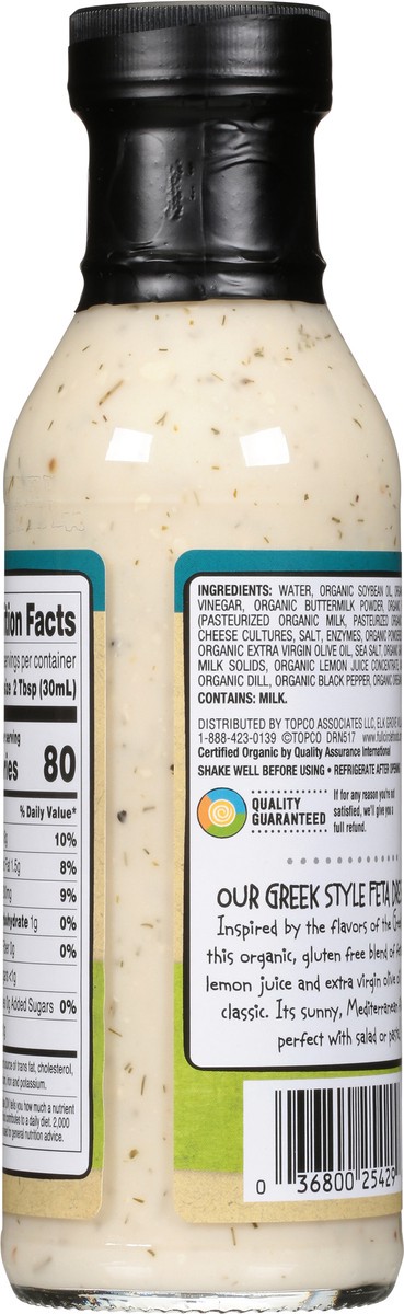 slide 3 of 9, Full Circle Market Organic Greek Style Feta Dressing 12 fl oz, 12 fl oz