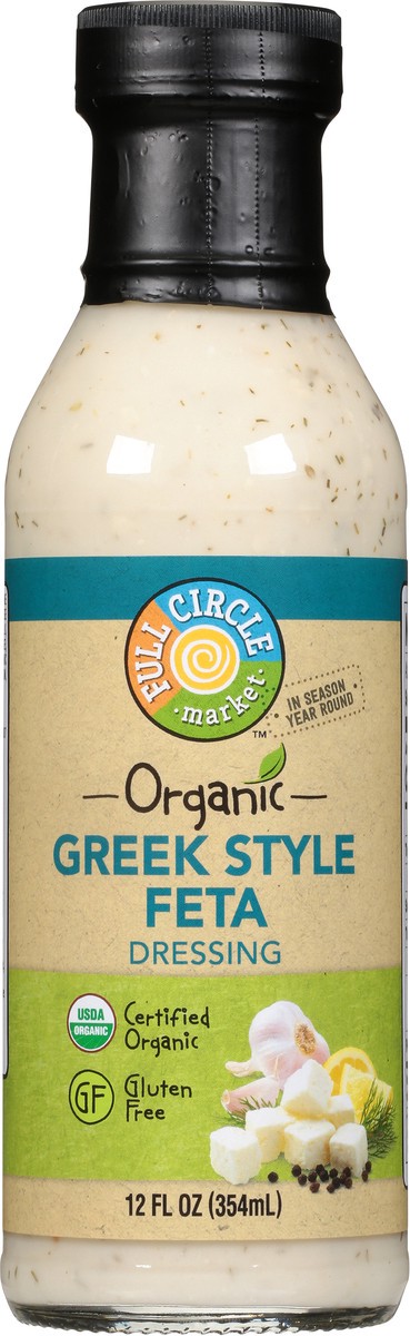 slide 9 of 9, Full Circle Market Organic Greek Style Feta Dressing 12 fl oz, 12 fl oz