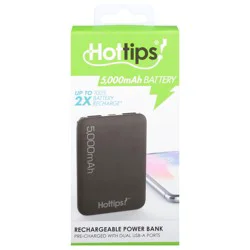 Hottips! 5,000mAh Rechargeable Power Bank 1 ea