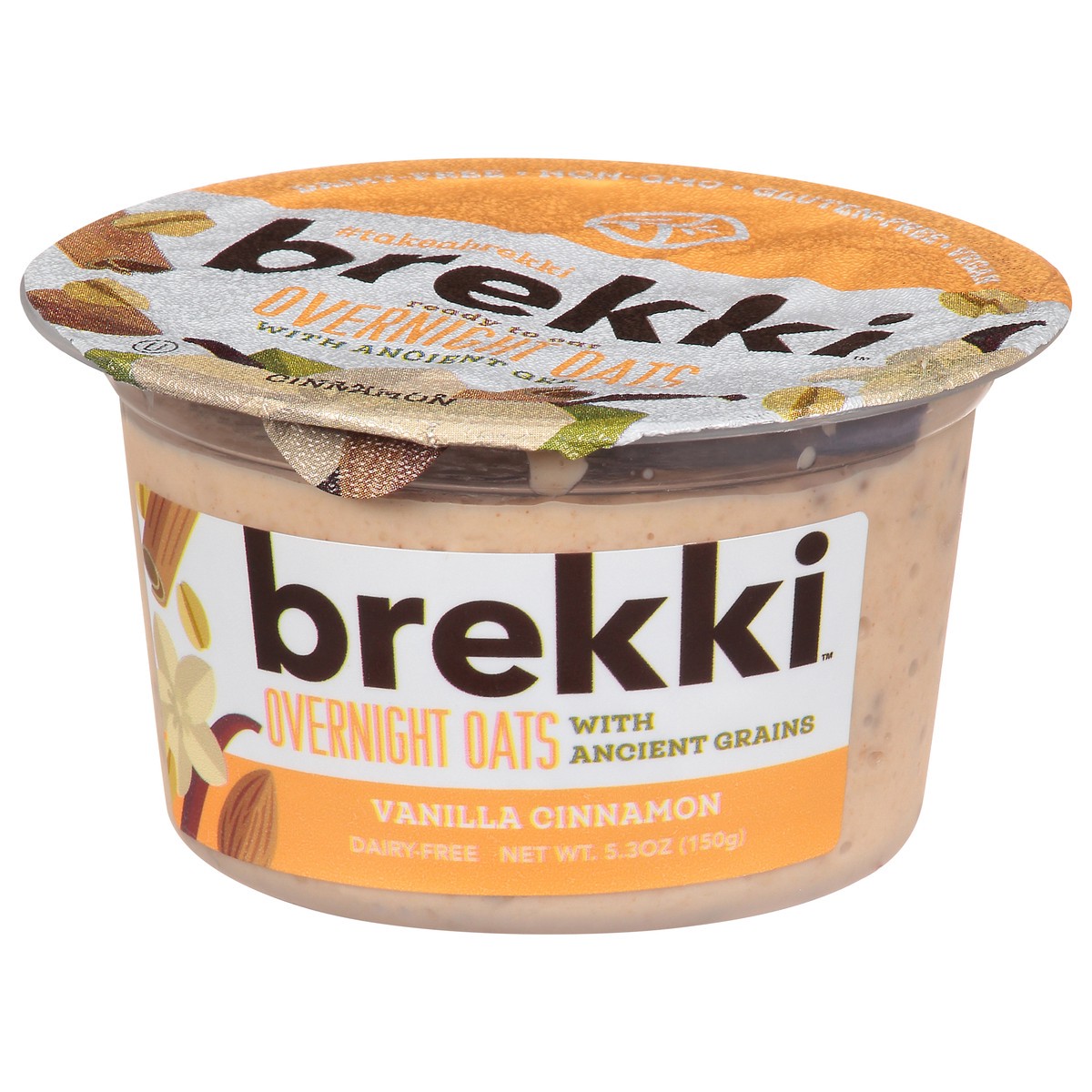 slide 9 of 9, Brekki Vanilla Cinnamon Overnight Oats, 5.3 oz