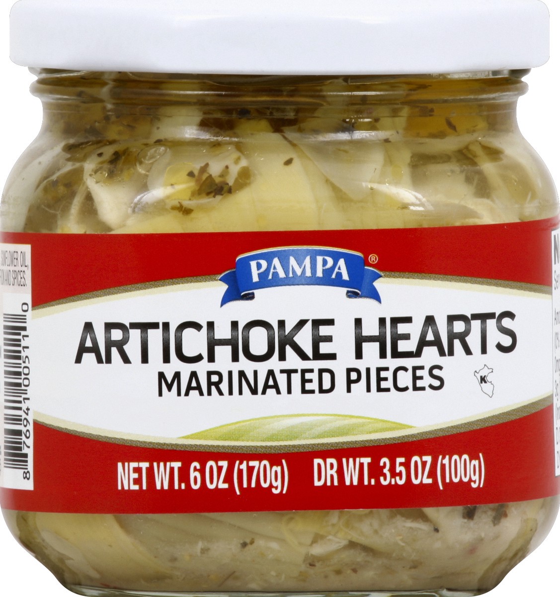 slide 2 of 2, Pampa Marinated Artichoke Heart Pieces, 6 oz
