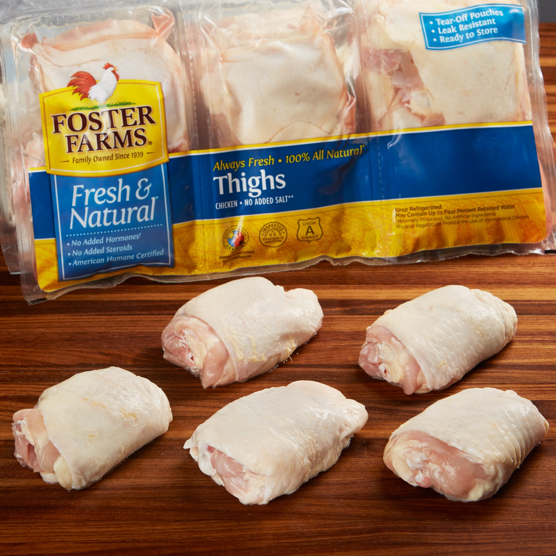 slide 1 of 1, Foster Farms Fresh Chicken Thighs, 1 lb