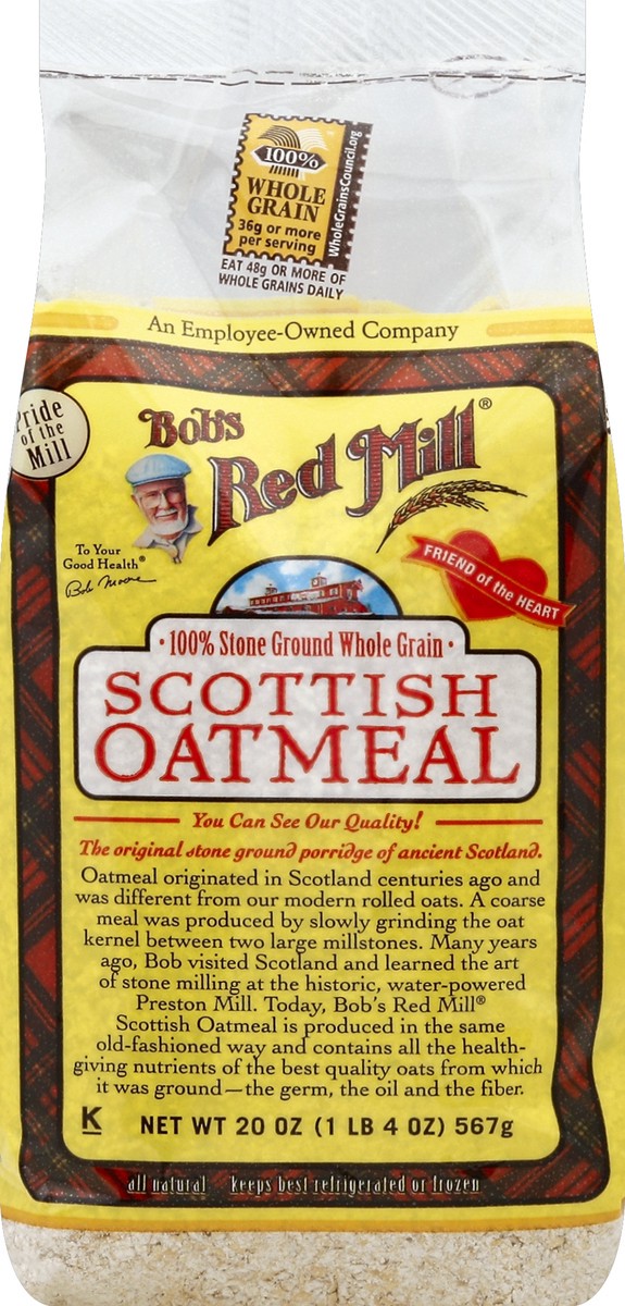 slide 5 of 6, Bob's Red Mill Scottish Oatmeal, 20 oz