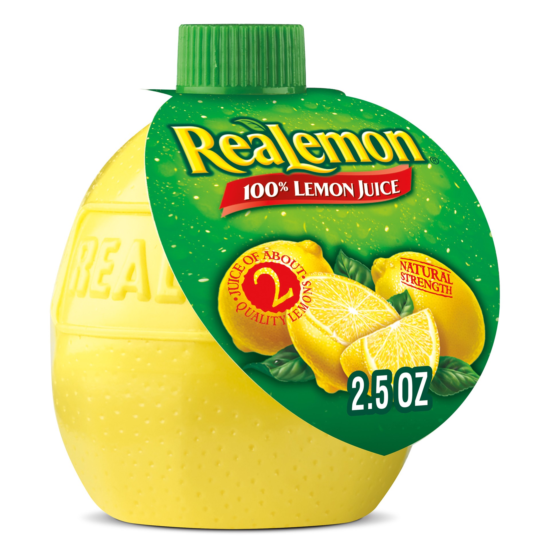 slide 1 of 2, ReaLemon 100% Lemon Juice, 2.5 fl oz bottle, 2.50 fl oz