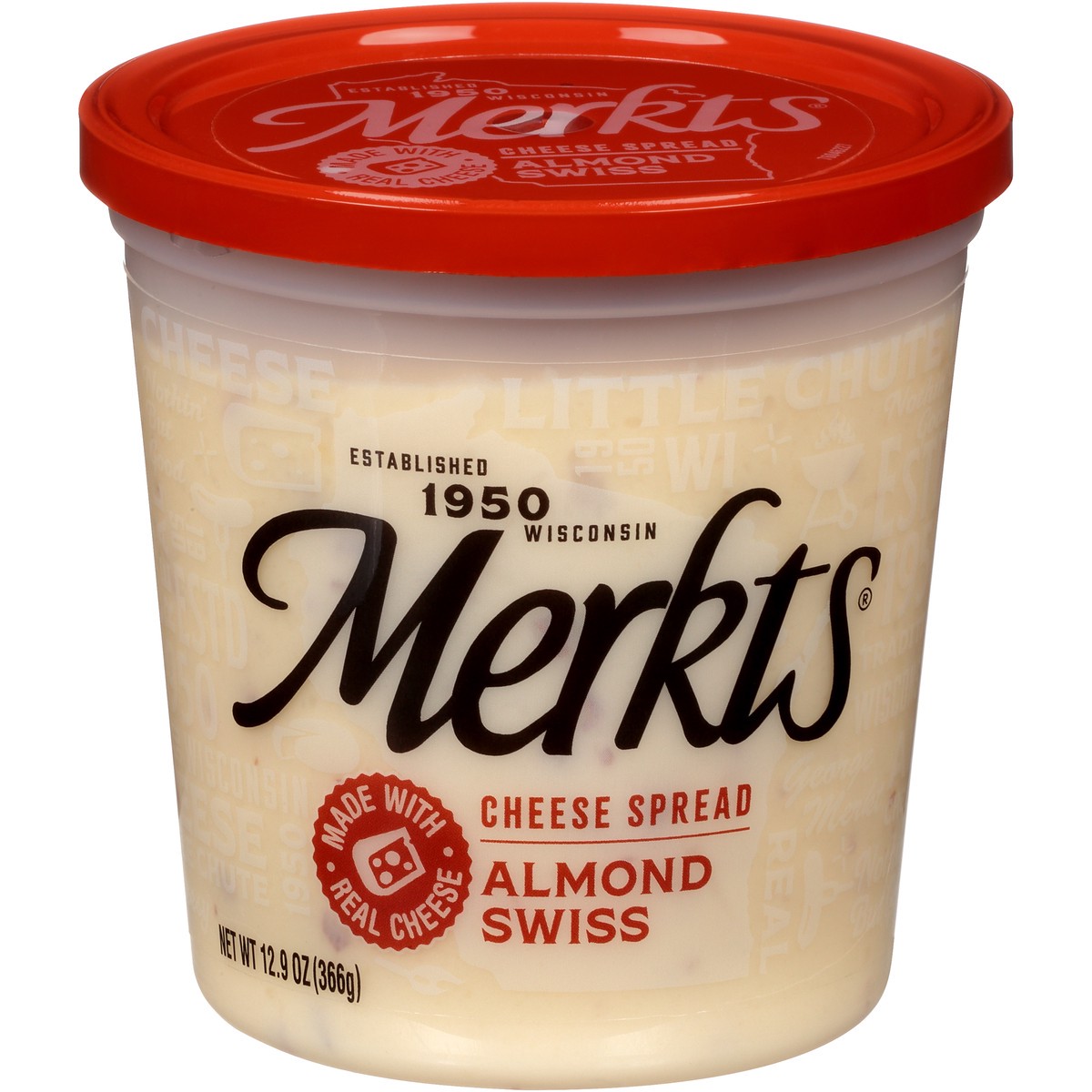 slide 1 of 4, MERKTS Spreadable Cheese, 12.9 oz