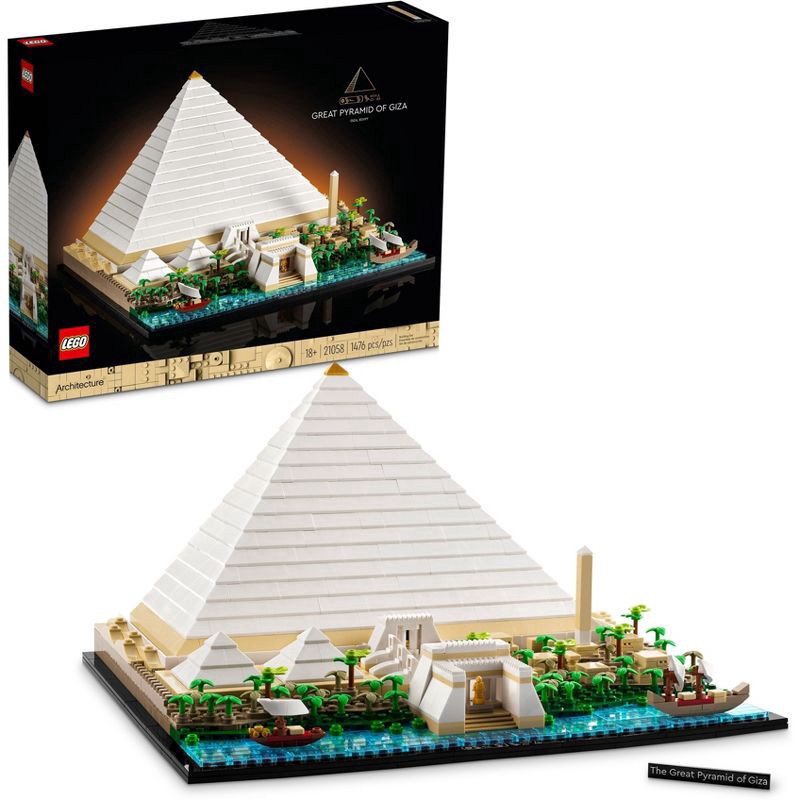 slide 1 of 6, LEGO Architecture Great Pyramid of Giza Set 21058, 1 ct