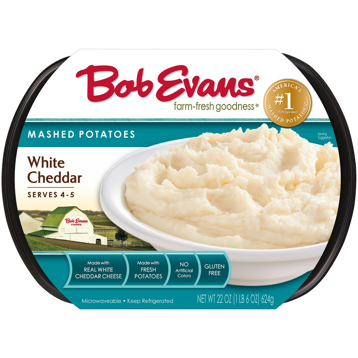 slide 2 of 9, Bob Evans White Cheddar Mashed Potatoes 22 oz. Sleeve, 22 oz