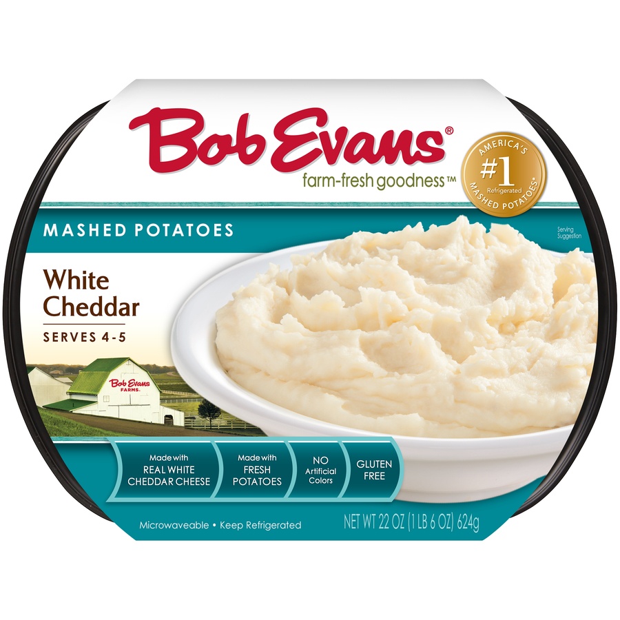 slide 1 of 9, Bob Evans White Cheddar Mashed Potatoes 22 oz. Sleeve, 22 oz