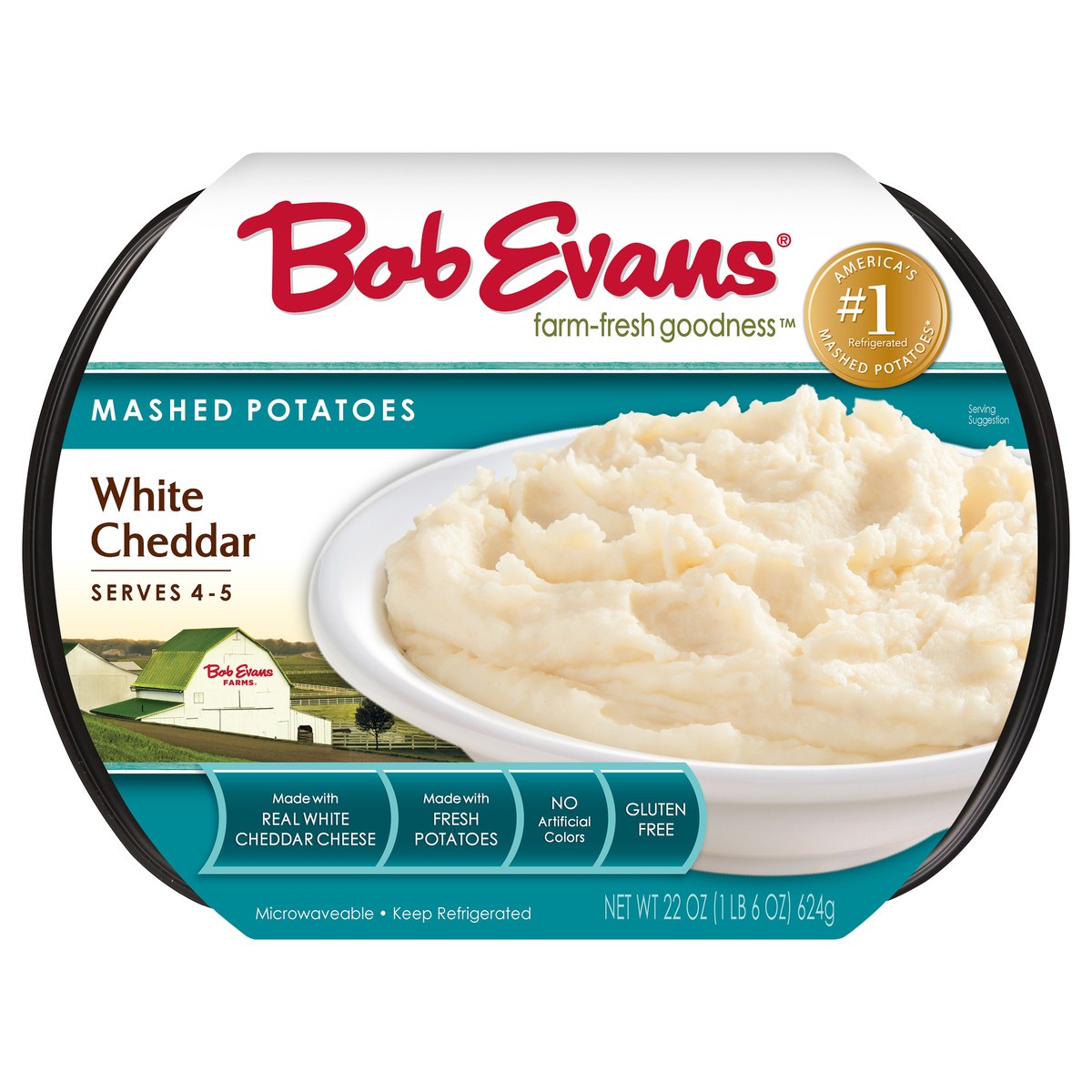 slide 8 of 9, Bob Evans White Cheddar Mashed Potatoes 22 oz. Sleeve, 22 oz