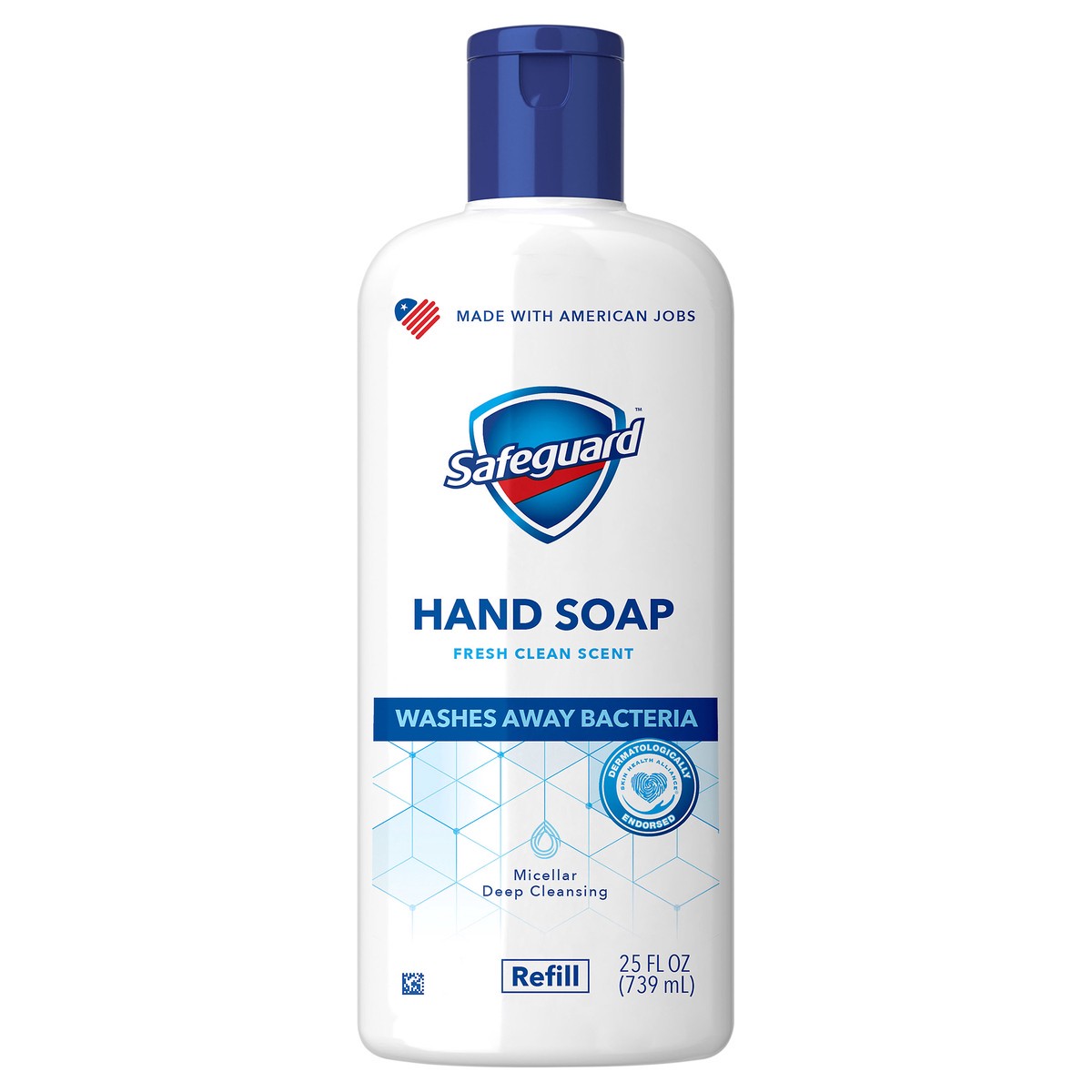 slide 1 of 5, Safeguard Liquid Hand Soap, Fresh Clean Scent Refill, 25 oz, 25 fl oz