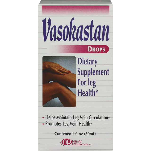 slide 1 of 1, Vasokastan Leg Health Dietary Supplement Drops, 1 oz