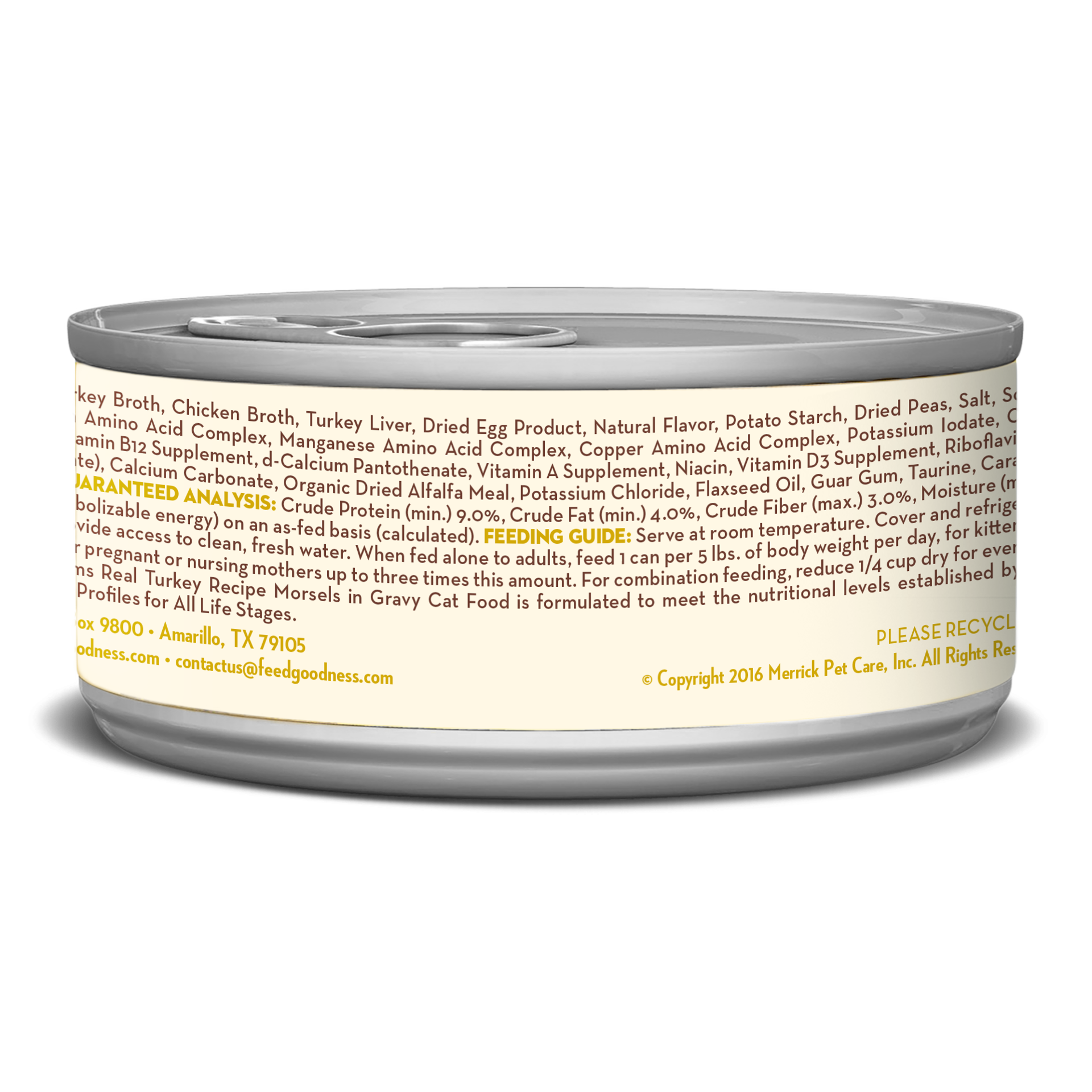 slide 2 of 2, Whole Earth Farms Grain Free Real Turkey Morsels in Gravy Wet Cat Food - 5 oz Can, 1 ct