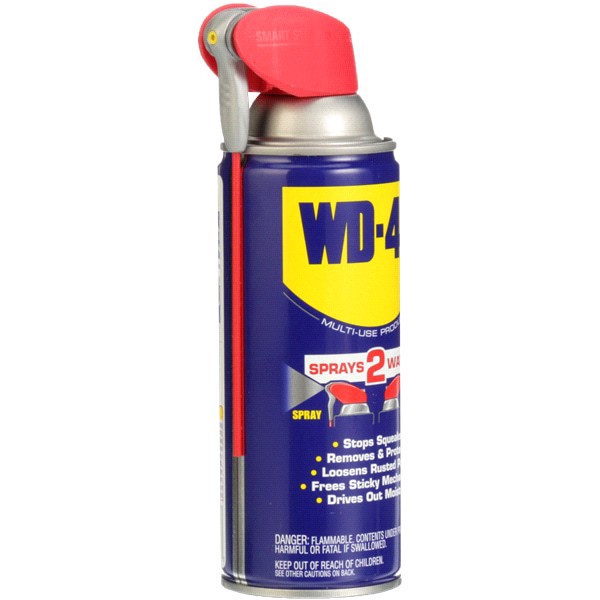 slide 4 of 13, WD-40 Lubricating & Penetrating Oil Spray with Smart Straw, 11 oz