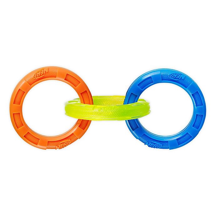 slide 1 of 2, Nerf Dog 3-Ring Tug Toy, 1 ct