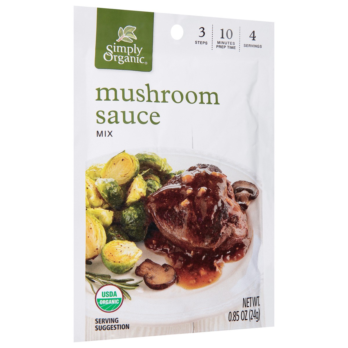 slide 5 of 14, Simply Organic Mushroom Sauce Seasoning Mix, 0.9 oz