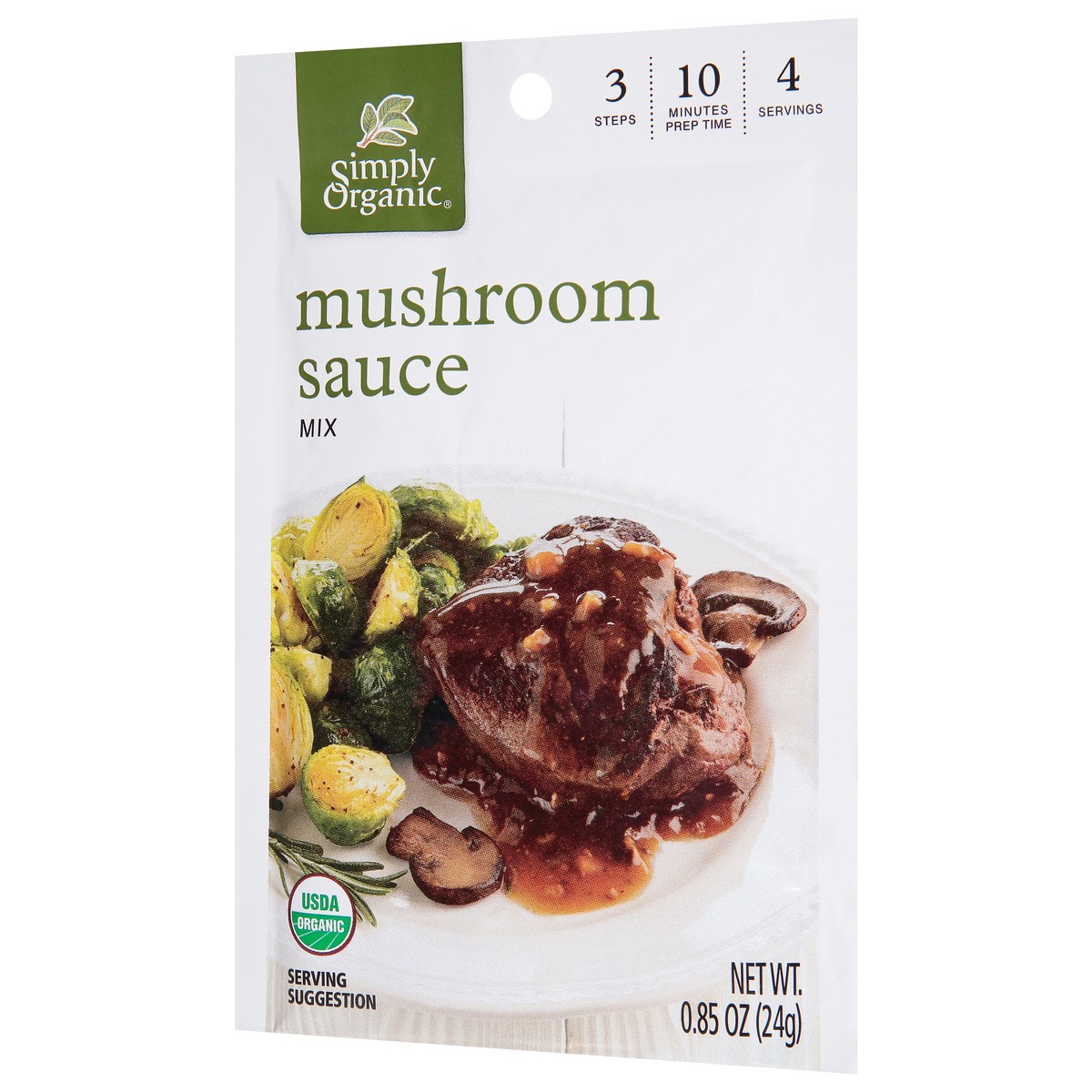 slide 8 of 14, Simply Organic Mushroom Sauce Seasoning Mix, 0.9 oz