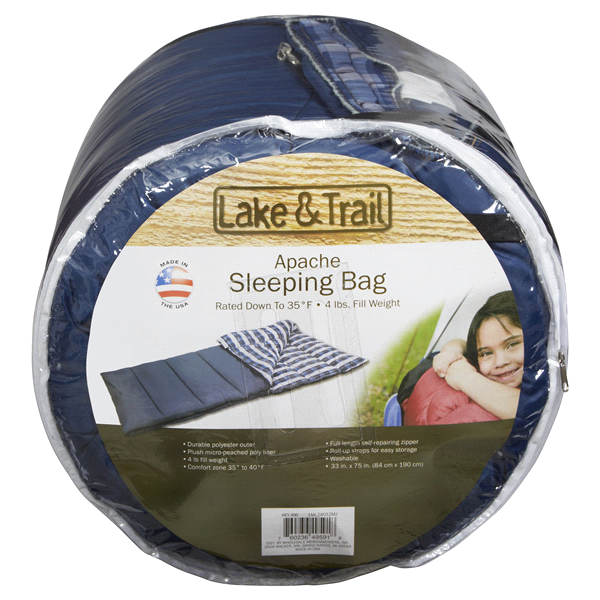 slide 1 of 1, Lake & Trail Apache Sleeping Bag, 4 lb