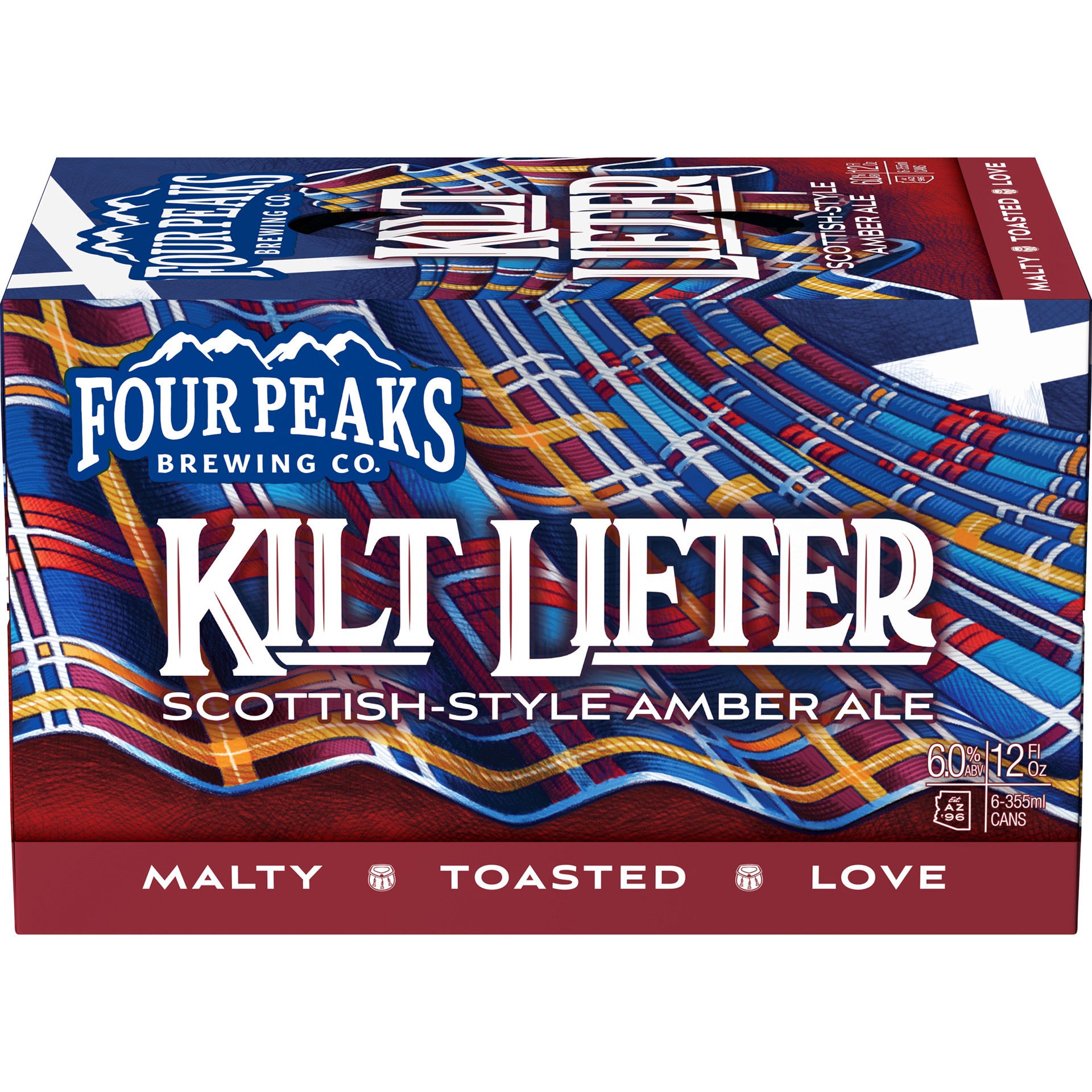 slide 2 of 4, Four Peaks Brewing Amber Ale Kilt Lifter Beer 6 - 12 fl oz Cans, 6 ct