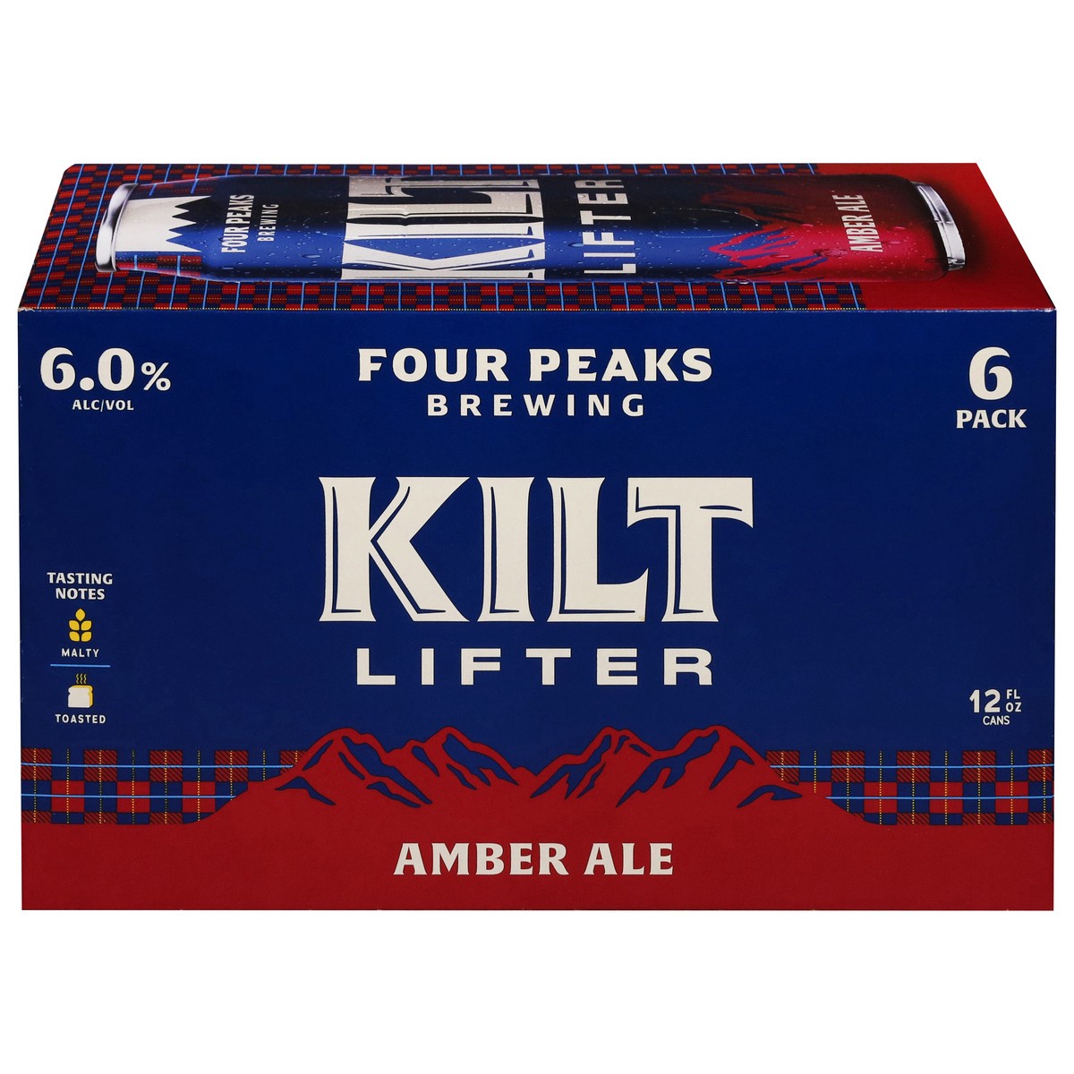 slide 1 of 4, Four Peaks Brewing Amber Ale Kilt Lifter Beer 6 - 12 fl oz Cans, 6 ct