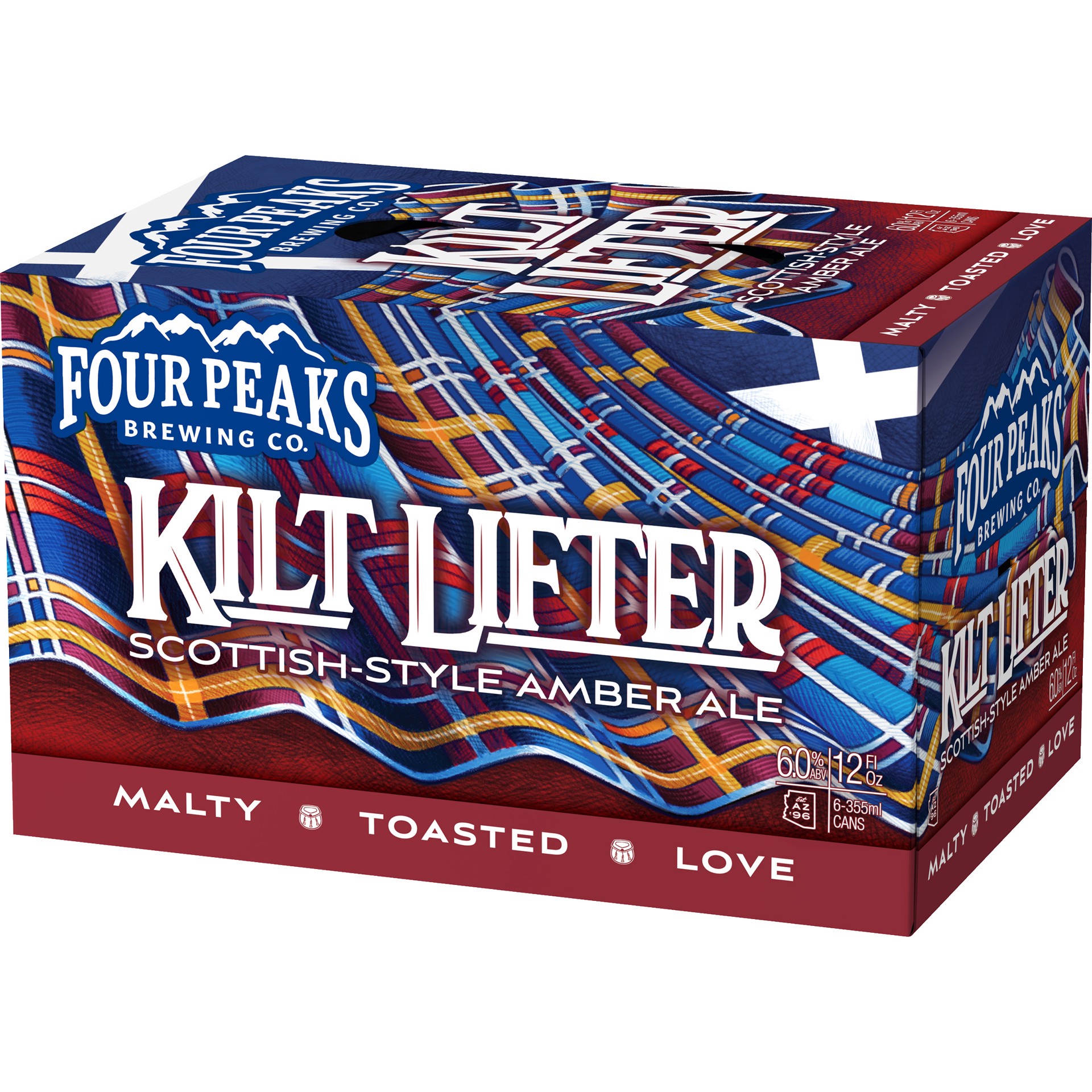 slide 4 of 4, Four Peaks Brewing Amber Ale Kilt Lifter Beer 6 - 12 fl oz Cans, 6 ct