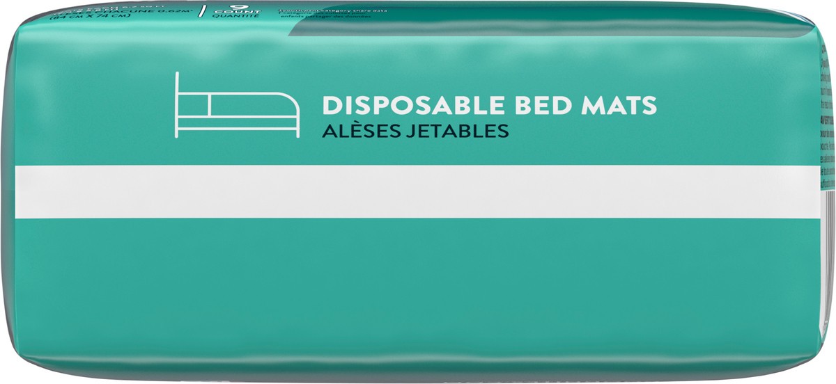slide 4 of 9, Goodnites Disposable Bed Mats for Bedwetting, 2.4 x 2.8 ft, 9 Ct, 9 ct