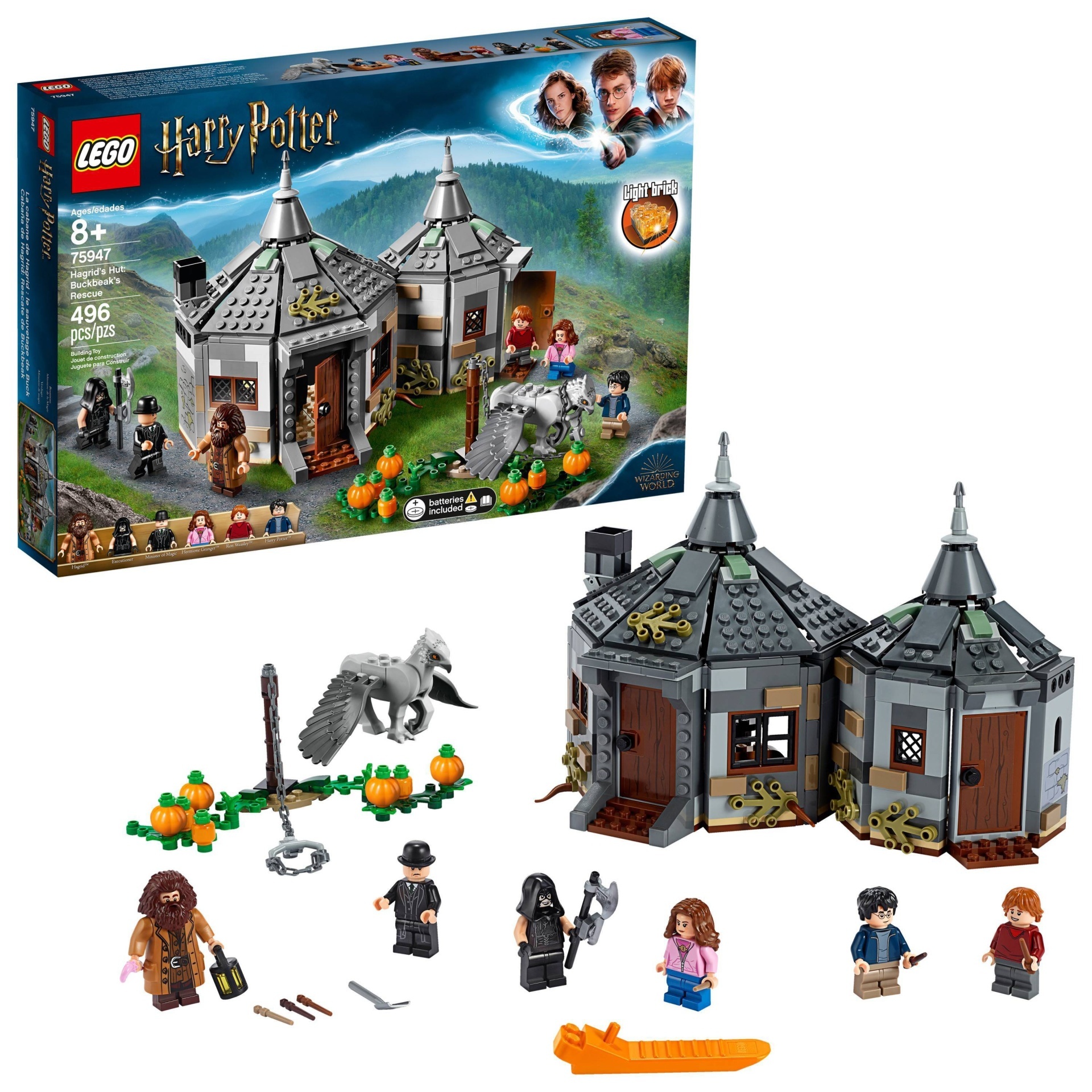 slide 1 of 7, LEGO Harry Potter Hagrid's Hut: Buckbeak's Rescue 75947, 496 ct