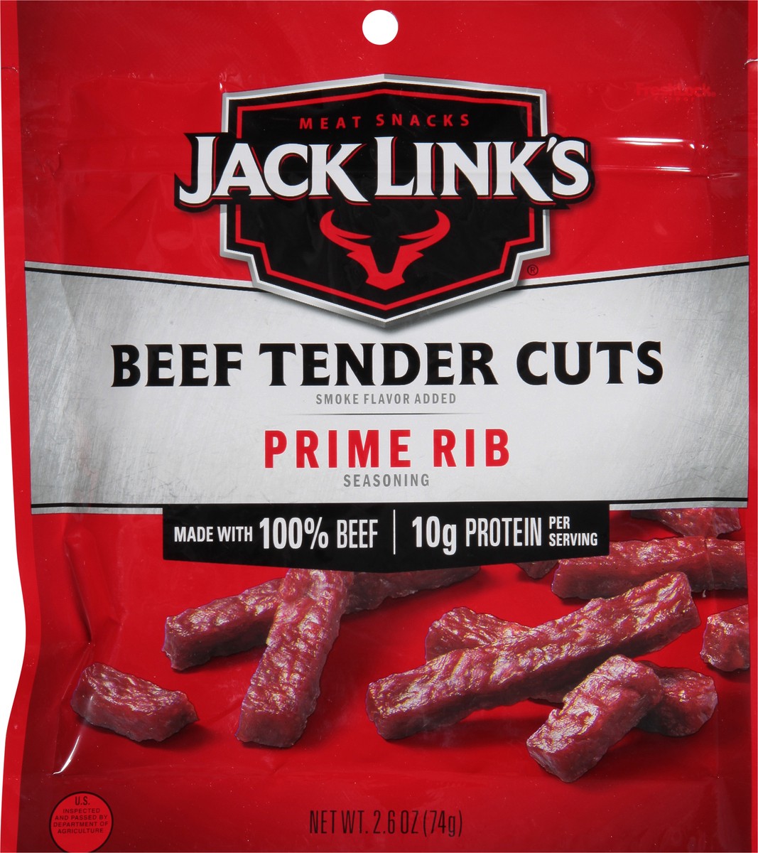 slide 6 of 9, Jack Link's 2.6 Ounce Jack Link's Prime Rib Tender Cuts 1/1 Count, 2.6 oz