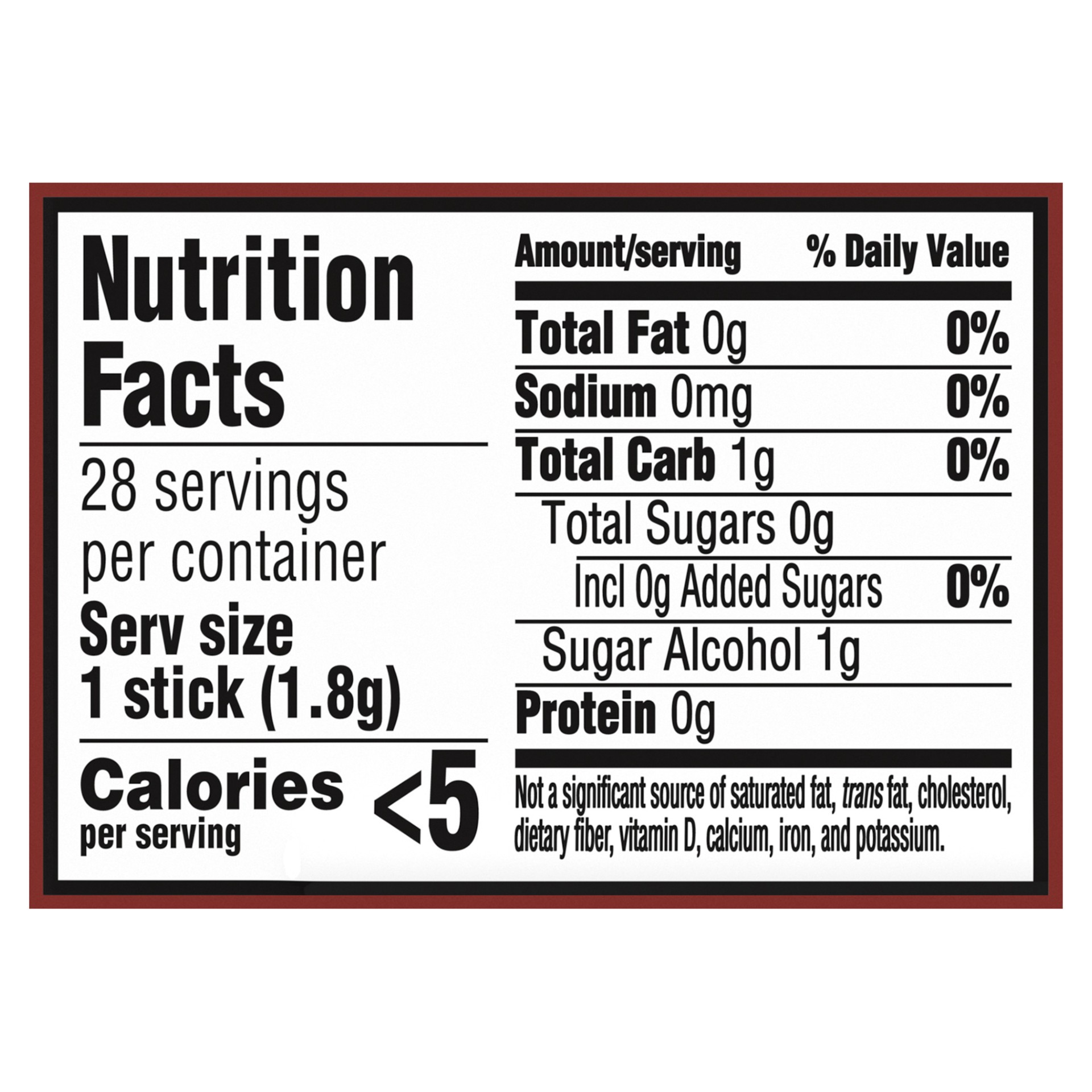 slide 4 of 5, Trident Cinnamon Sugar Free Gum, 28 Pieces, 0.11 lb