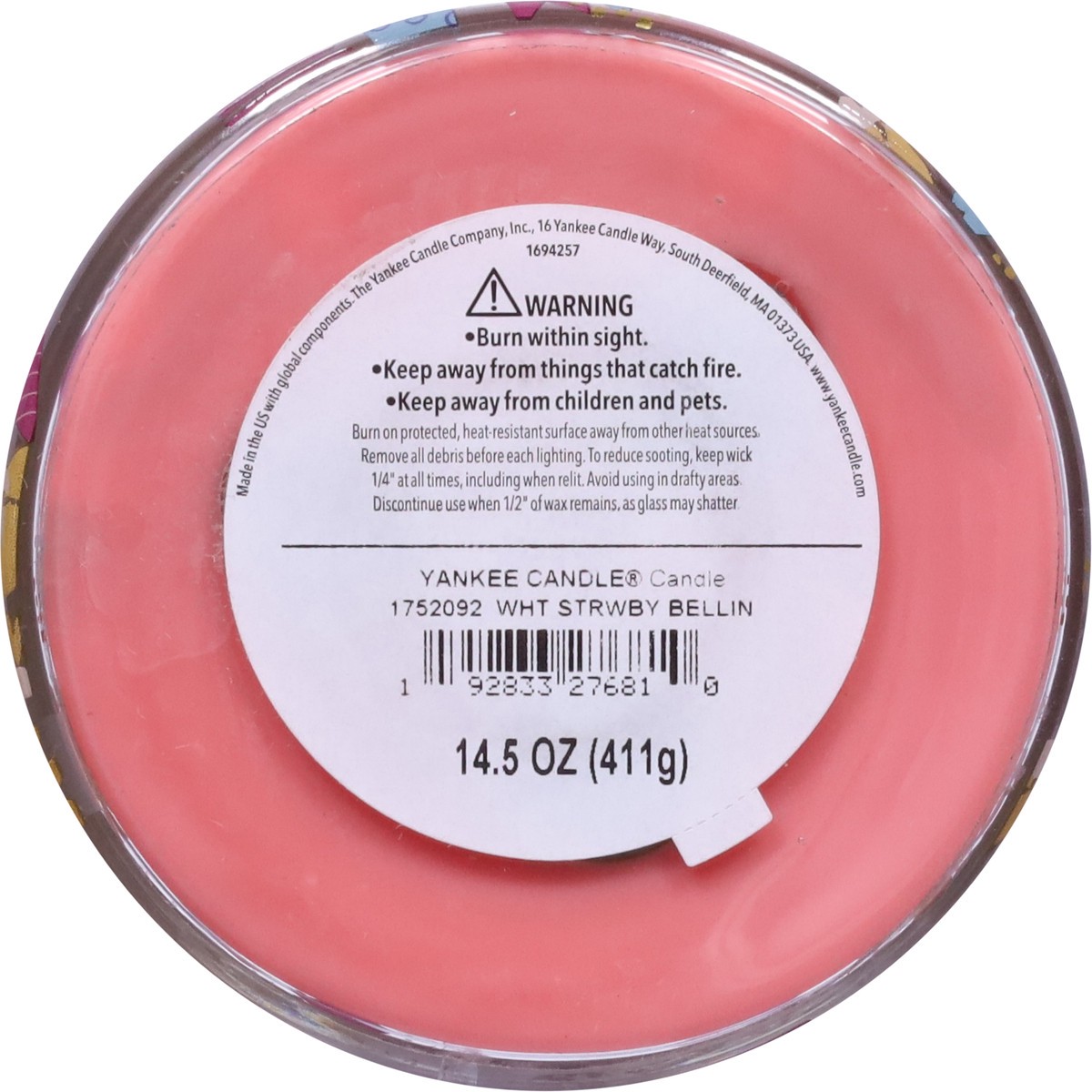 slide 11 of 11, Yankee Candle White Strawberry Bellin Candle 1 ea, 1 ct