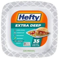 Hefty Extra Deep Plates 35 Each