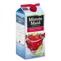 slide 1 of 1, Minute Maid Premium Flavored Fruit Drink Berry Punch, 59 fl oz