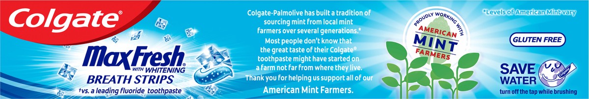 slide 7 of 7, Colgate Max Fresh Travel Size Toothpaste with Mini Breath Strips, Cool Mint - 1.9 Oz., 1.9 oz