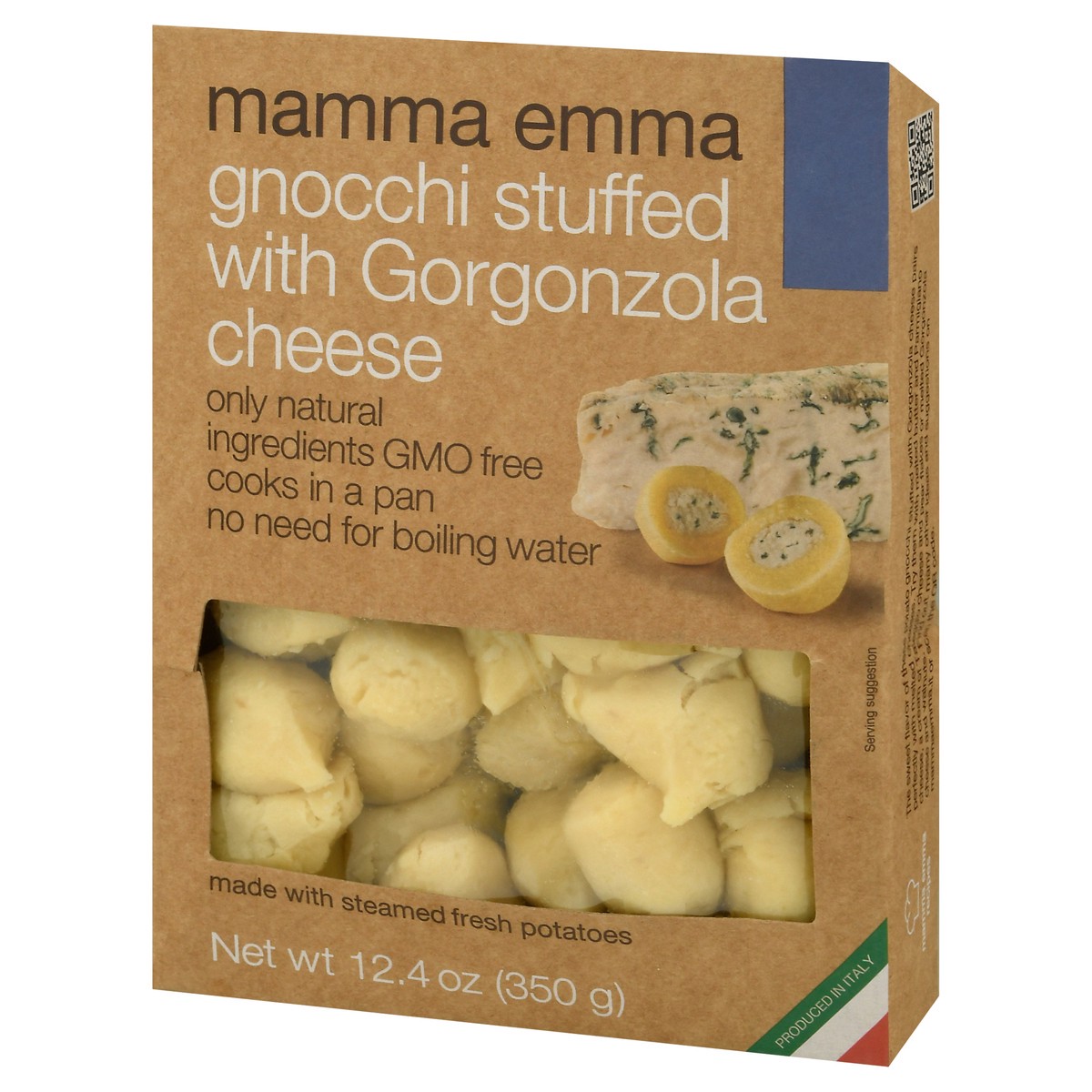 slide 2 of 9, mamma emma Gnocchi Stuffed With Gorgonzola Cheese 12.4 oz Box, 12.4 oz